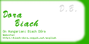 dora biach business card